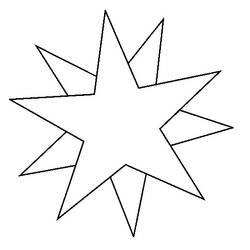 Dibujo para colorear: Estrella (Naturaleza) #155896 - Dibujos para colorear