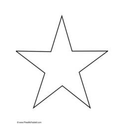 Dibujo para colorear: Estrella (Naturaleza) #155901 - Dibujos para colorear