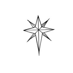 Dibujo para colorear: Estrella (Naturaleza) #155940 - Dibujos para colorear