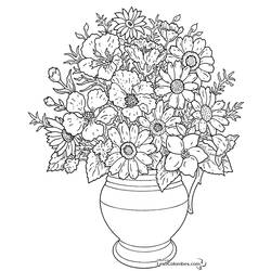 Dibujo para colorear: Flores (Naturaleza) #154981 - Dibujos para Colorear e Imprimir Gratis