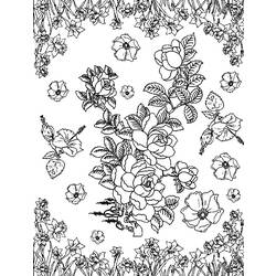 Dibujo para colorear: Flores (Naturaleza) #154993 - Dibujos para Colorear e Imprimir Gratis