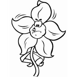 Dibujo para colorear: Flores (Naturaleza) #155001 - Dibujos para Colorear e Imprimir Gratis