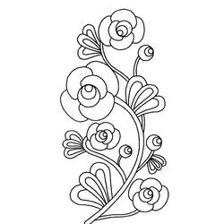 Dibujo para colorear: Flores (Naturaleza) #155004 - Dibujos para colorear