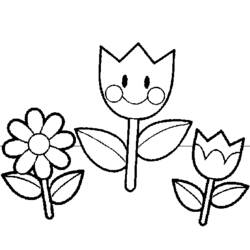 Dibujo para colorear: Flores (Naturaleza) #155021 - Dibujos para Colorear e Imprimir Gratis