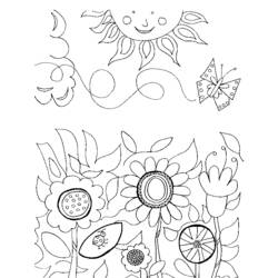 Dibujo para colorear: Flores (Naturaleza) #155046 - Dibujos para Colorear e Imprimir Gratis