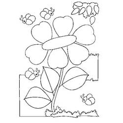 Dibujo para colorear: Flores (Naturaleza) #155068 - Dibujos para Colorear e Imprimir Gratis