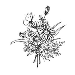 Dibujo para colorear: Flores (Naturaleza) #155117 - Dibujos para Colorear e Imprimir Gratis