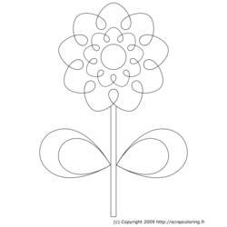 Dibujo para colorear: Flores (Naturaleza) #155119 - Dibujos para Colorear e Imprimir Gratis