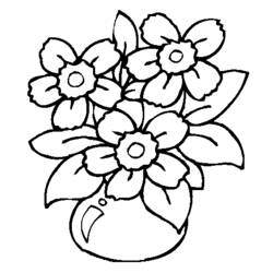 Dibujo para colorear: Flores (Naturaleza) #155122 - Dibujos para Colorear e Imprimir Gratis