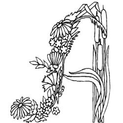 Dibujo para colorear: Flores (Naturaleza) #155127 - Dibujos para Colorear e Imprimir Gratis