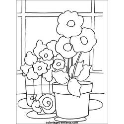 Dibujo para colorear: Flores (Naturaleza) #155129 - Dibujos para Colorear e Imprimir Gratis