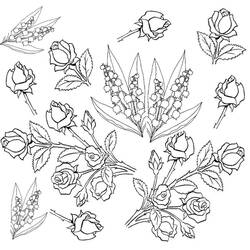 Dibujo para colorear: Flores (Naturaleza) #155161 - Dibujos para Colorear e Imprimir Gratis