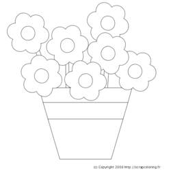 Dibujo para colorear: Flores (Naturaleza) #155190 - Dibujos para Colorear e Imprimir Gratis