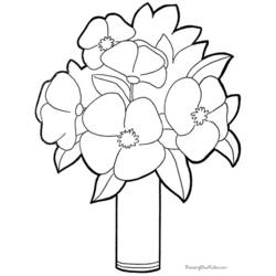 Dibujo para colorear: Flores (Naturaleza) #155201 - Dibujos para Colorear e Imprimir Gratis