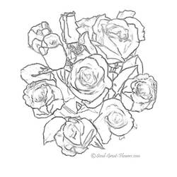 Dibujo para colorear: Flores (Naturaleza) #155222 - Dibujos para Colorear e Imprimir Gratis