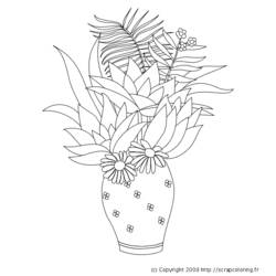 Dibujo para colorear: Flores (Naturaleza) #155232 - Dibujos para Colorear e Imprimir Gratis