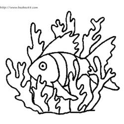 Dibujo para colorear: Fondo del mar (Naturaleza) #160144 - Dibujos para colorear