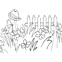 Dibujo para colorear: Jardín (Naturaleza) #166328 - Dibujos para colorear