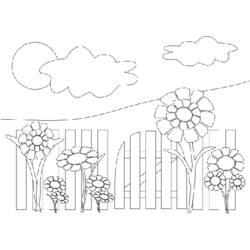 Dibujo para colorear: Jardín (Naturaleza) #166347 - Dibujos para colorear
