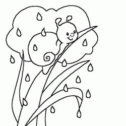 Dibujo para colorear: lluvia (Naturaleza) #158274 - Dibujos para Colorear e Imprimir Gratis