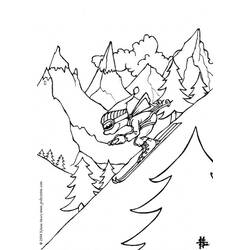 Dibujo para colorear: Montaña (Naturaleza) #156539 - Dibujos para colorear