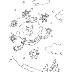 Dibujo para colorear: Nieve (Naturaleza) #158578 - Dibujos para colorear