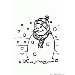 Dibujo para colorear: Nieve (Naturaleza) #158755 - Dibujos para colorear
