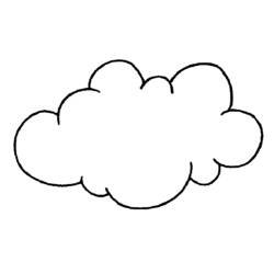 Dibujo para colorear: Nube (Naturaleza) #157301 - Dibujos para colorear