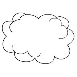 Dibujo para colorear: Nube (Naturaleza) #157318 - Dibujos para colorear
