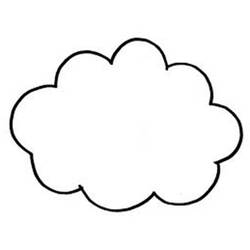 Dibujo para colorear: Nube (Naturaleza) #157320 - Dibujos para colorear