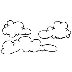 Dibujo para colorear: Nube (Naturaleza) #157323 - Dibujos para colorear