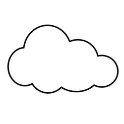 Dibujo para colorear: Nube (Naturaleza) #157326 - Dibujos para colorear