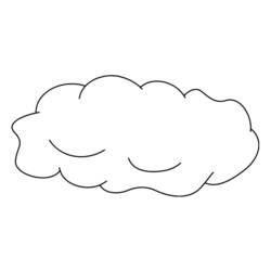 Dibujo para colorear: Nube (Naturaleza) #157341 - Dibujos para Colorear e Imprimir Gratis