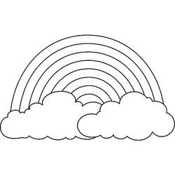 Dibujo para colorear: Nube (Naturaleza) #157440 - Dibujos para colorear