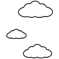 Dibujo para colorear: Nube (Naturaleza) #157462 - Dibujos para colorear