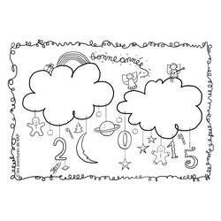 Dibujo para colorear: Nube (Naturaleza) #157549 - Dibujos para Colorear e Imprimir Gratis