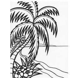 Dibujo para colorear: Playa (Naturaleza) #159007 - Dibujos para colorear