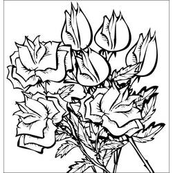 Dibujo para colorear: Ramo de flores (Naturaleza) #160741 - Dibujos para Colorear e Imprimir Gratis
