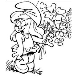 Dibujo para colorear: Ramo de flores (Naturaleza) #160867 - Dibujos para colorear
