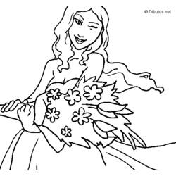 Dibujo para colorear: Ramo de flores (Naturaleza) #160893 - Dibujos para Colorear e Imprimir Gratis