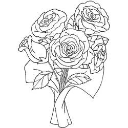 Dibujo para colorear: Ramo de flores (Naturaleza) #160972 - Dibujos para colorear
