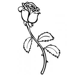 Dibujo para colorear: Rosas (Naturaleza) #161873 - Dibujos para colorear