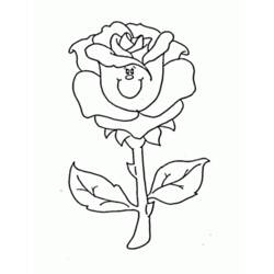 Dibujo para colorear: Rosas (Naturaleza) #161920 - Dibujos para Colorear e Imprimir Gratis