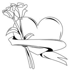 Dibujo para colorear: Rosas (Naturaleza) #161930 - Dibujos para Colorear e Imprimir Gratis