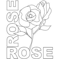 Dibujo para colorear: Rosas (Naturaleza) #161942 - Dibujos para Colorear e Imprimir Gratis