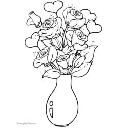 Dibujo para colorear: Rosas (Naturaleza) #162021 - Dibujos para Colorear e Imprimir Gratis