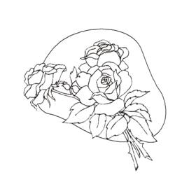 Dibujo para colorear: Rosas (Naturaleza) #162038 - Dibujos para Colorear e Imprimir Gratis
