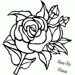 Dibujo para colorear: Rosas (Naturaleza) #162078 - Dibujos para Colorear e Imprimir Gratis