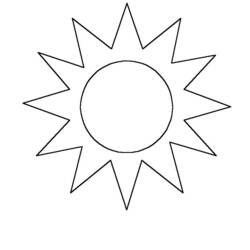 Dibujo para colorear: Sol (Naturaleza) #157903 - Dibujos para colorear