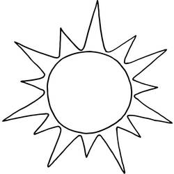 Dibujo para colorear: Sol (Naturaleza) #157904 - Dibujos para colorear